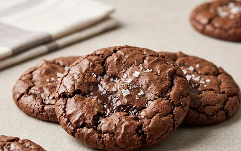 Salted Brownie Cookies