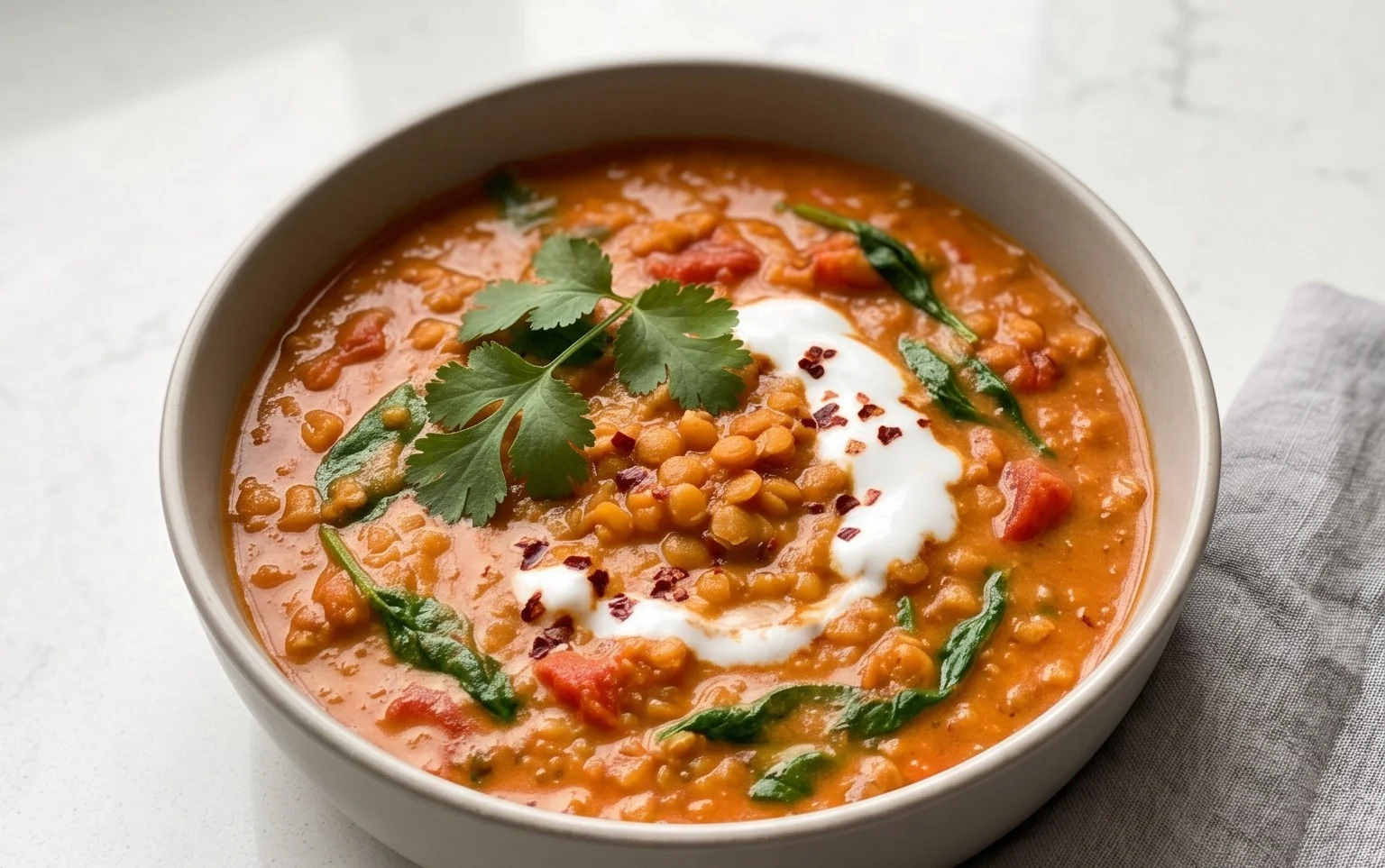 Spicy Red Lentil Curry