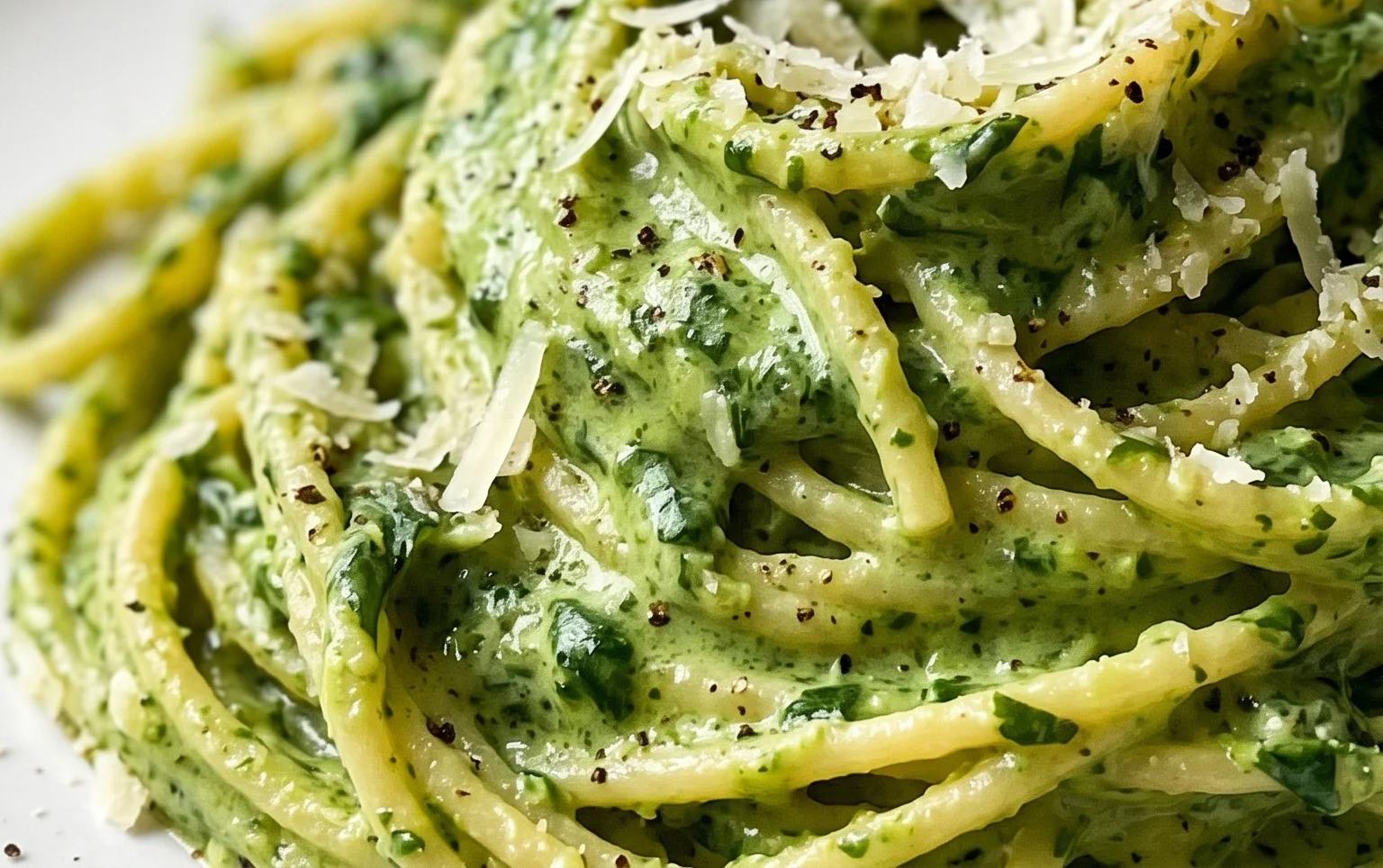 Pasta with Spinach Sauce
