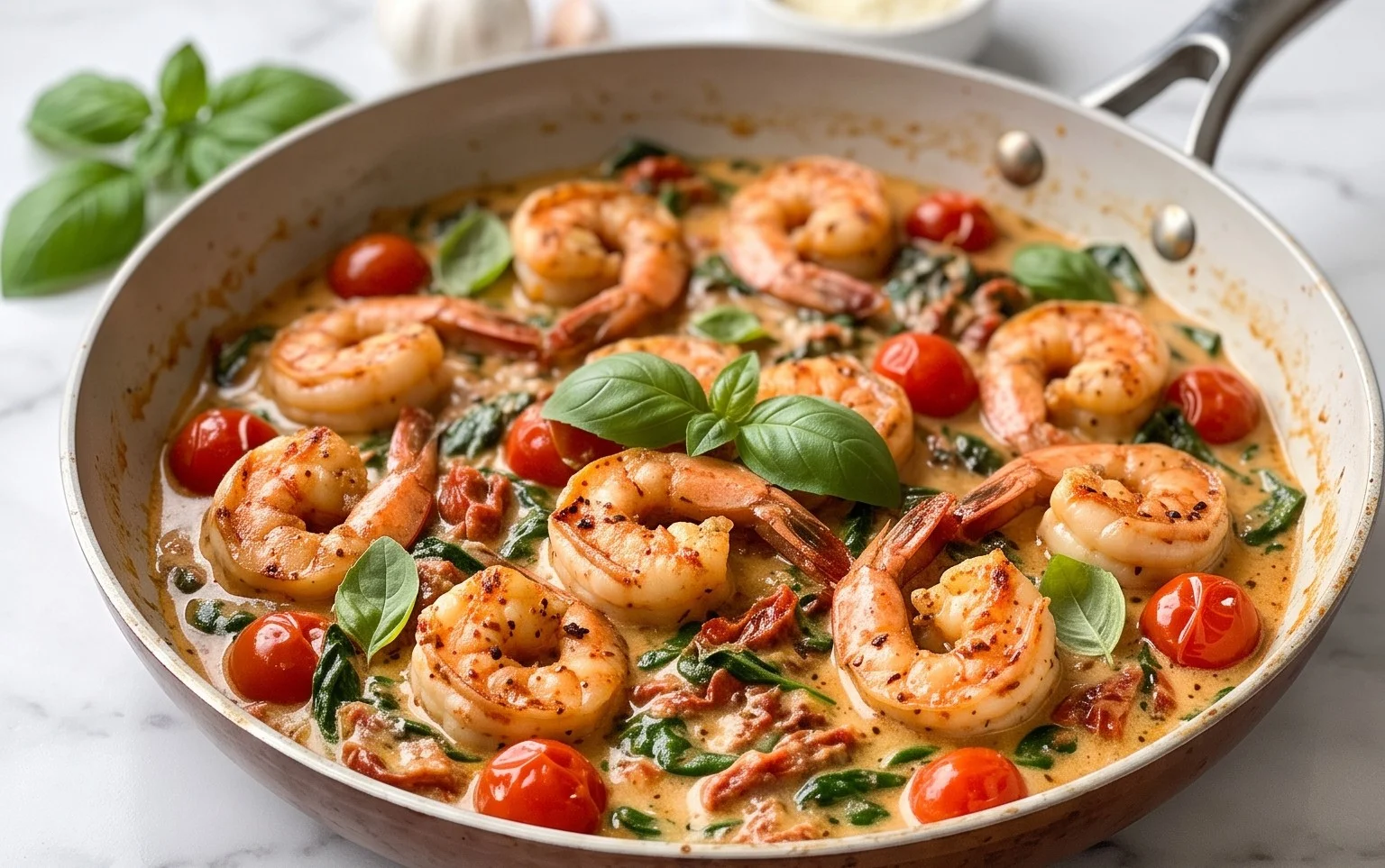 Tuscan Shrimp (One-Pan, 30-Minute Dinner)