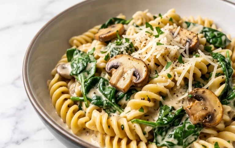 Spinach Mushroom Pasta