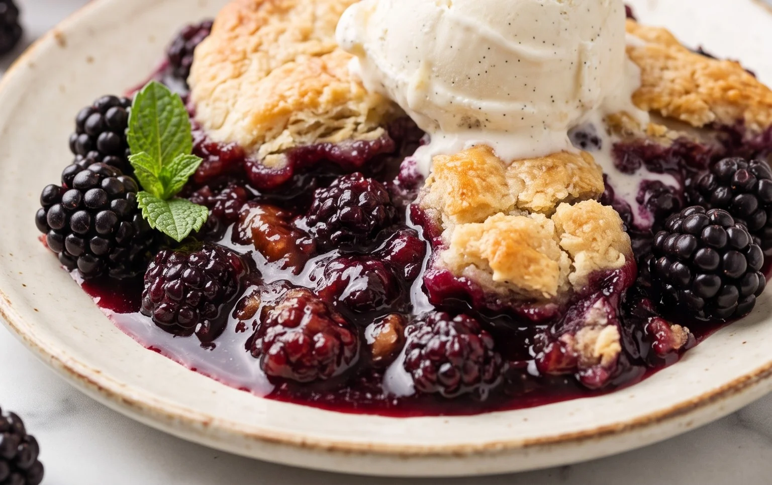 The Pioneer Women's Blackberry Cobbler