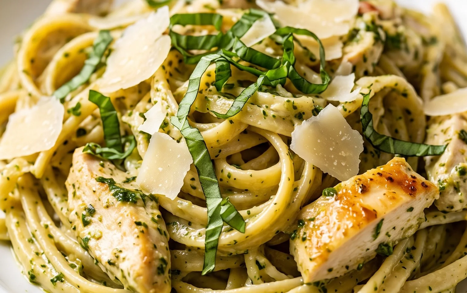 Creamy Chicken Pesto Pasta