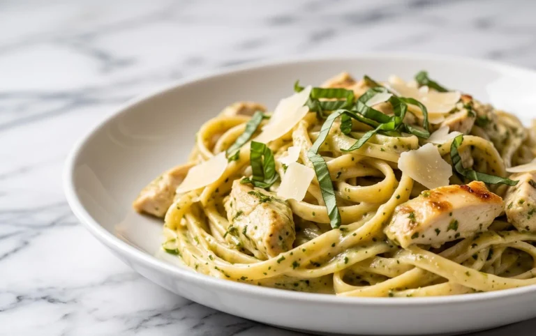 Creamy Chicken Pesto Pasta