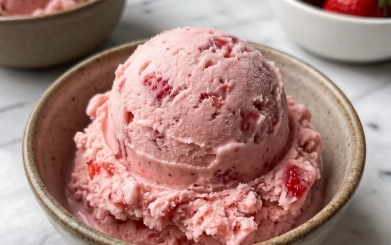 Homemade Strawberry Ice Cream