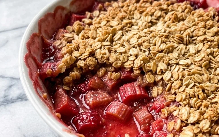 Easy Rhubarb Crisp