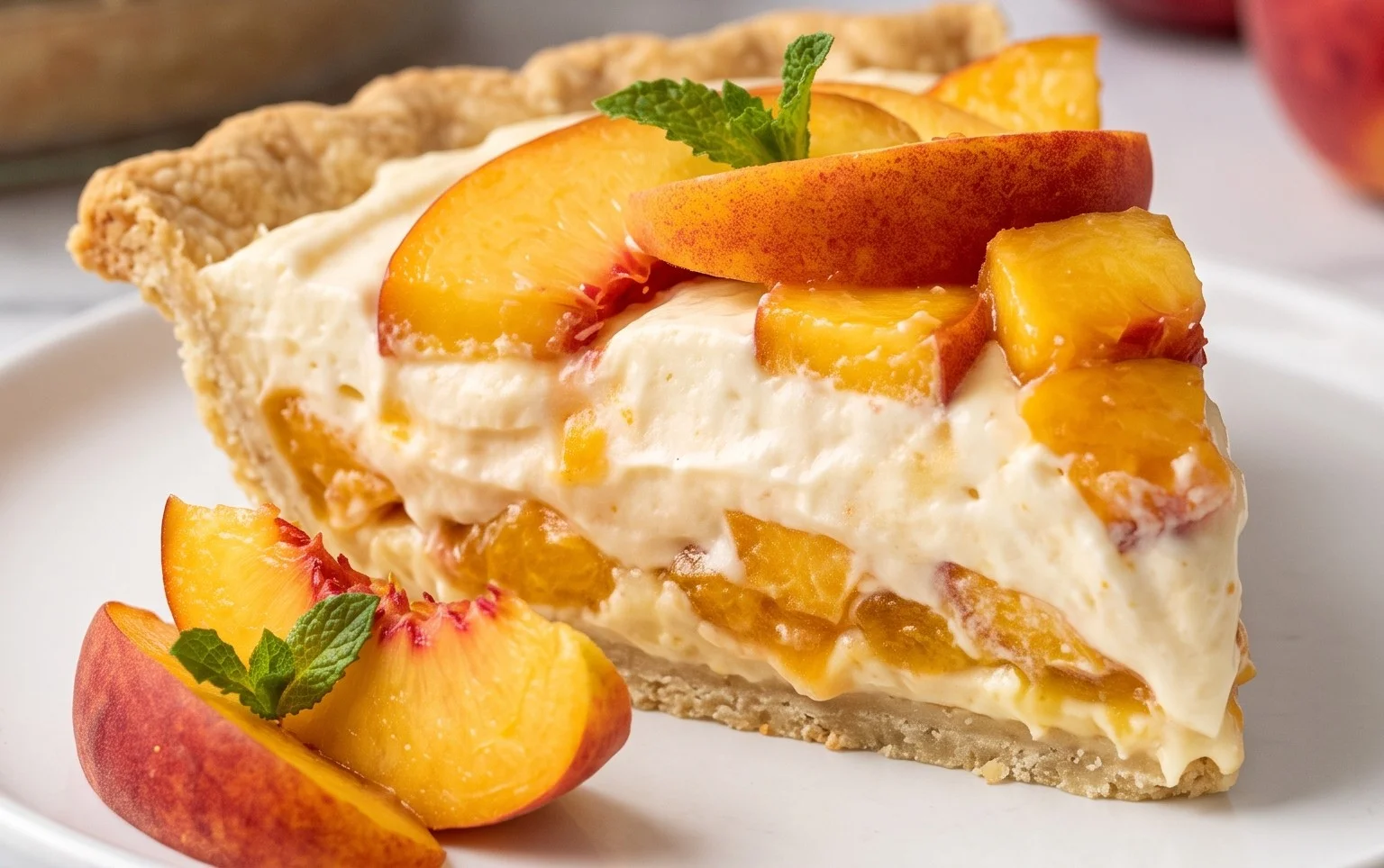 Peaches and Cream Pie