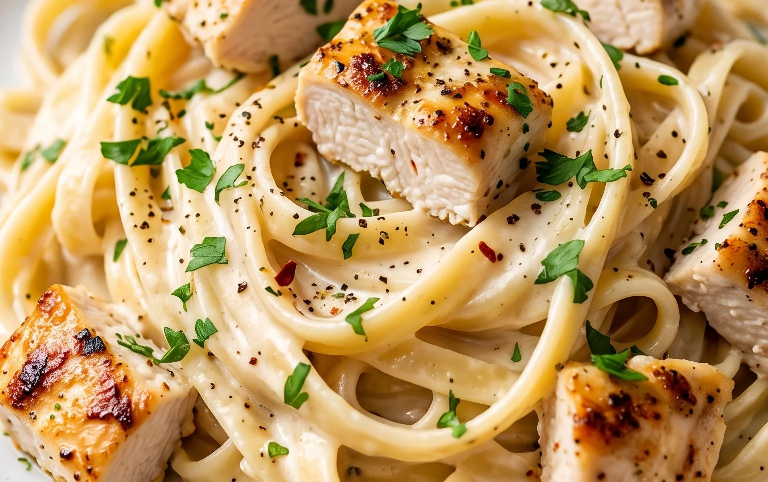 Low Calorie Chicken Alfredo