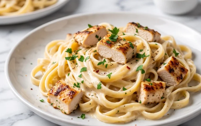 Low Calorie Chicken Alfredo