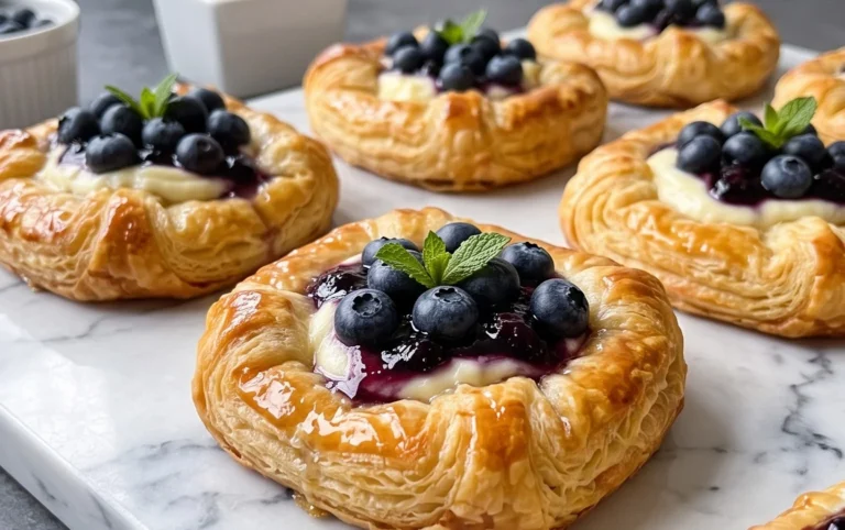 Blueberry Cream Cheese Puff Pastry