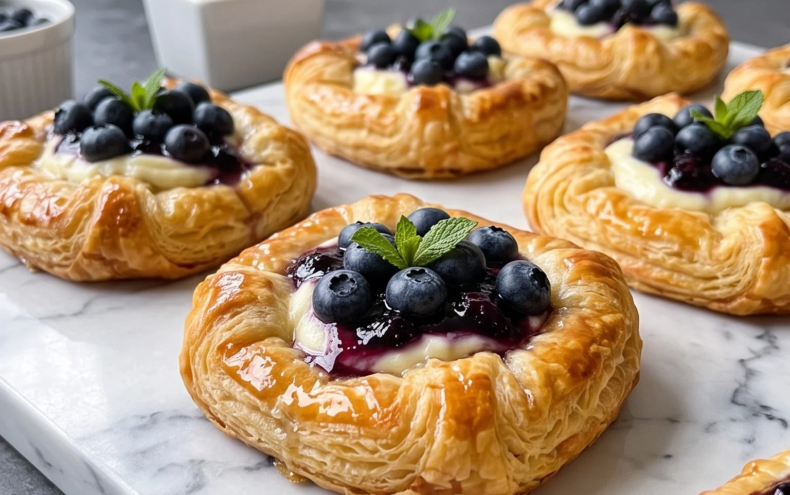 Blueberry Cream Cheese Puff Pastry