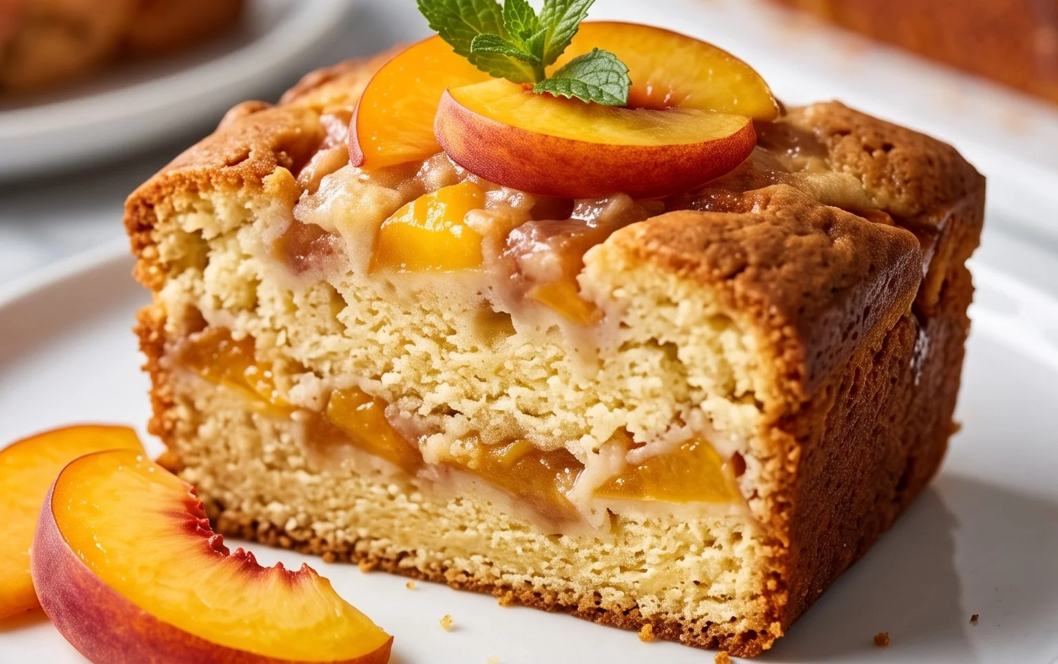 Peach Cobbler Pound Cake