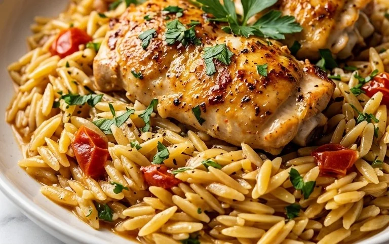 Chicken Orzo (30-Minutes, One-Pan)