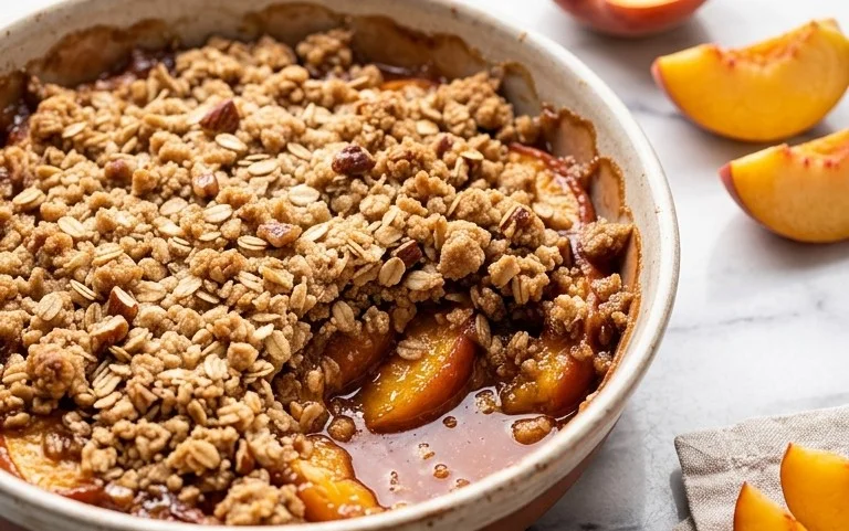 Fresh Peach Crisp Recipe