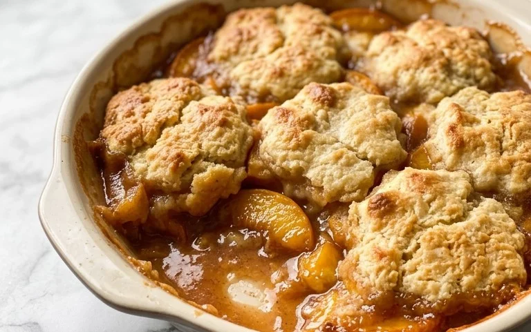 The Easiest Southern Peach Cobbler