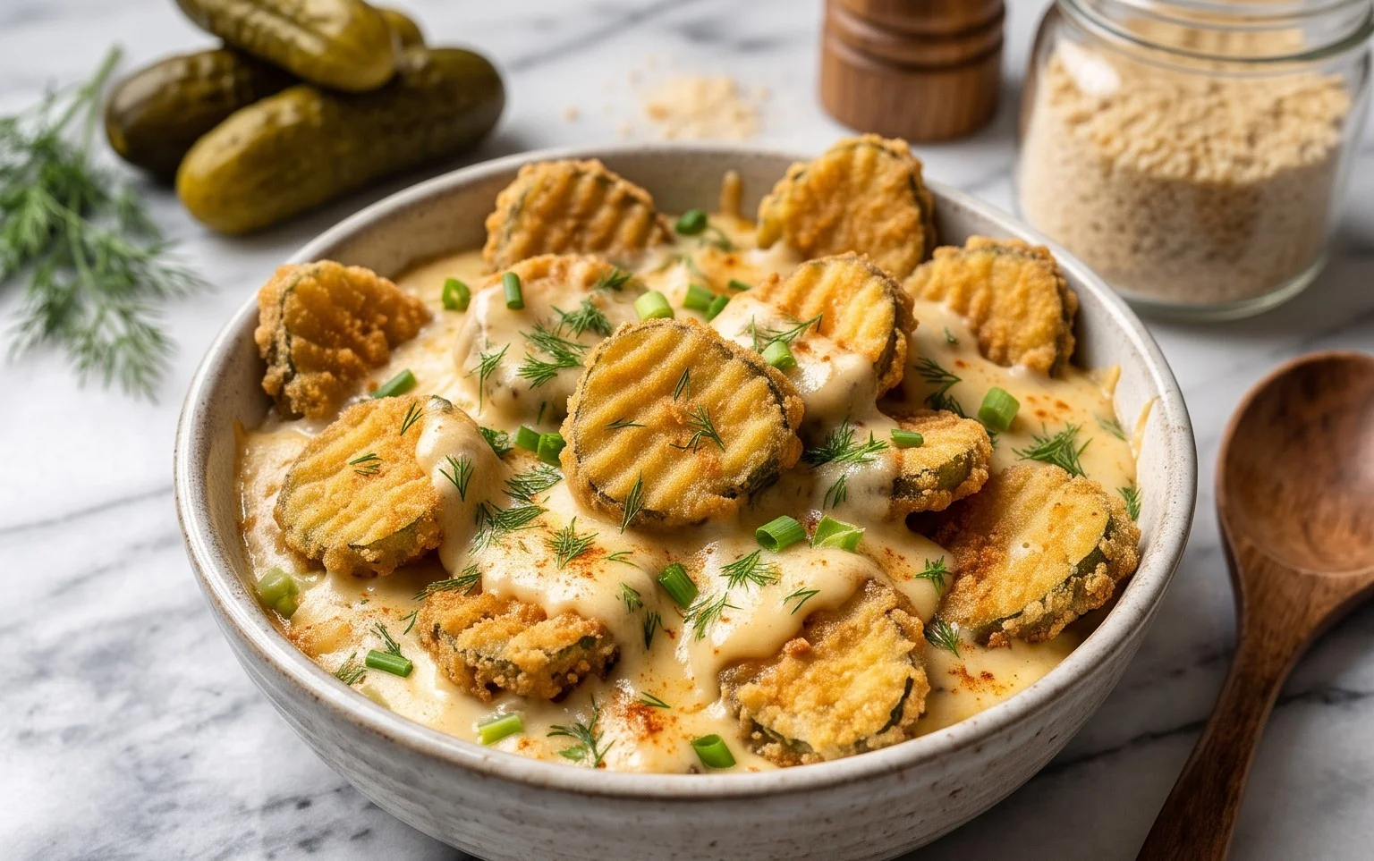 Easy Fried Pickle Dip (Dairy-Free Option)