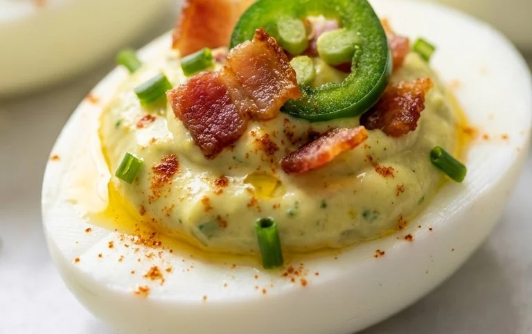 Jalapeno Popper Deviled Eggs