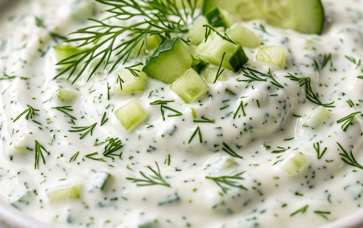 Cucumber Dip with Sour Cream and Dill