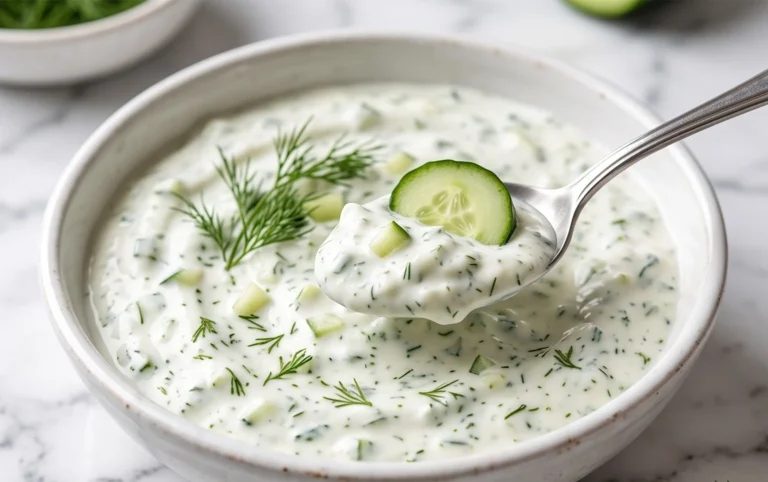 Cucumber Dip with Sour Cream and Dill