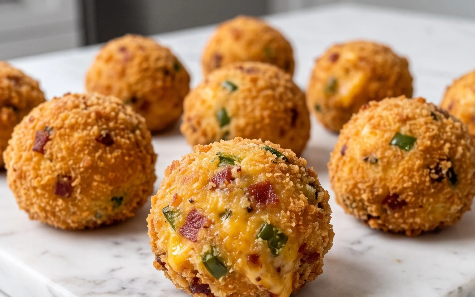 Beef Bacon Jalapeño Popper Cheese Balls