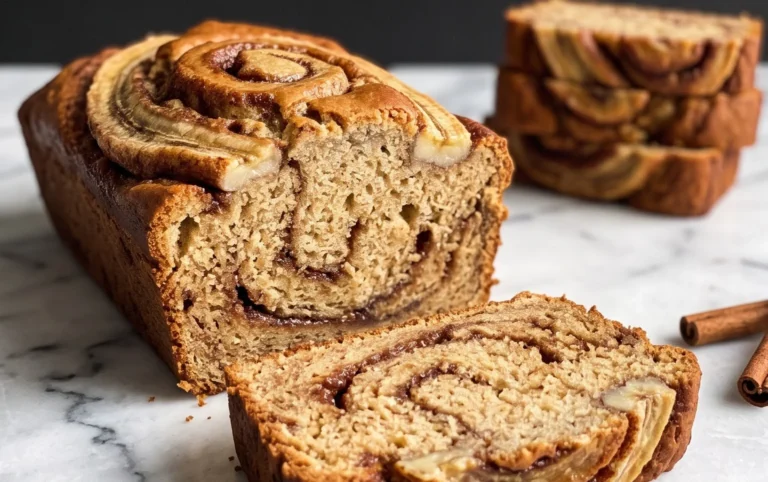 Cinnamon Roll Banana Bread