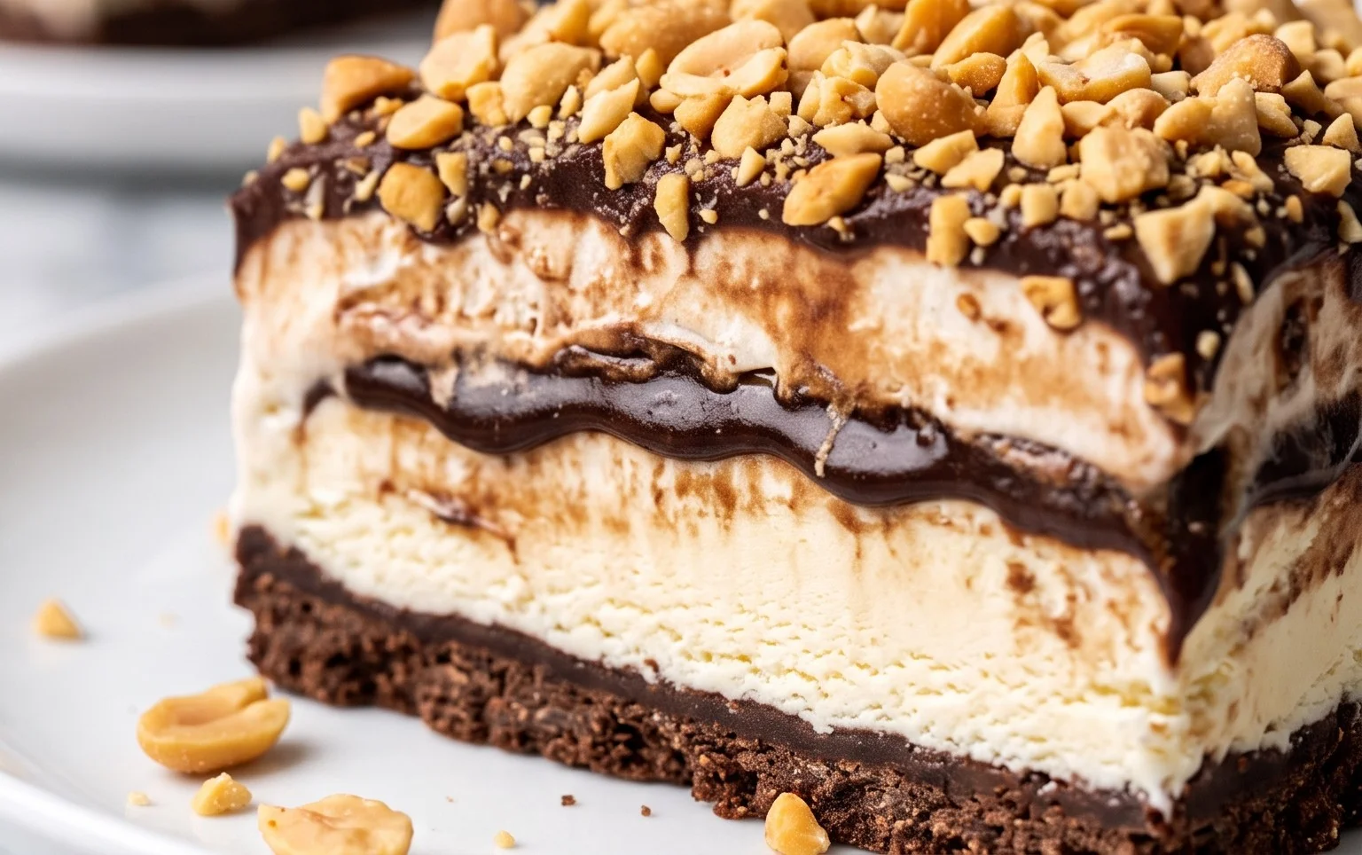 Buster Bar Ice Cream Cake
