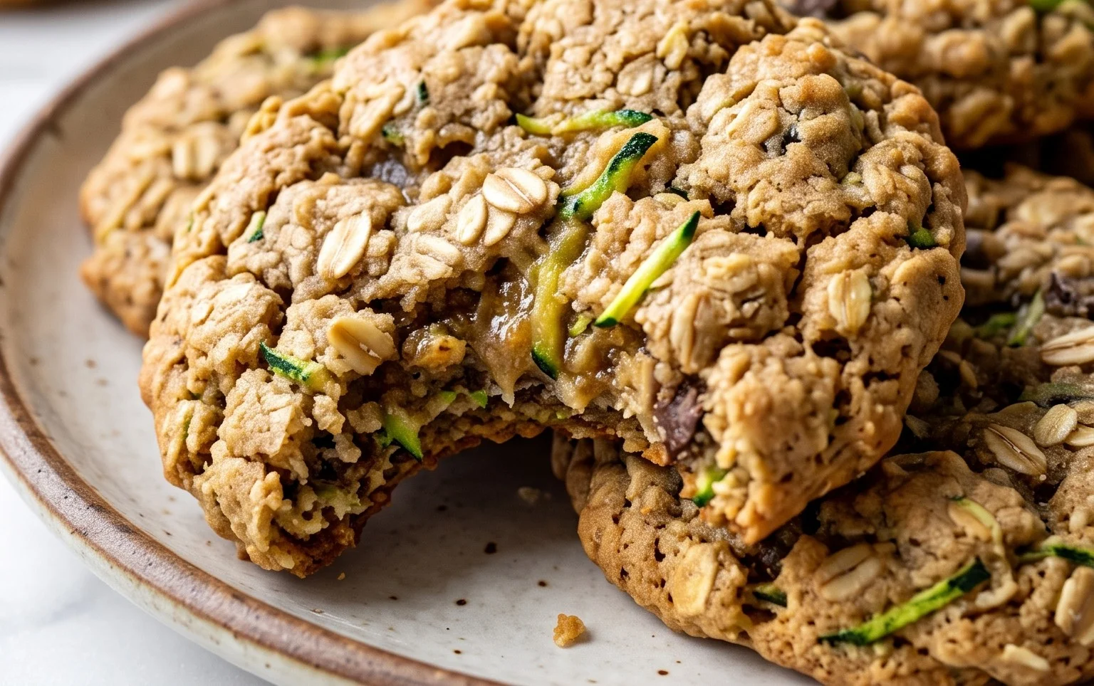 Healthy Zucchini Oatmeal Cookies