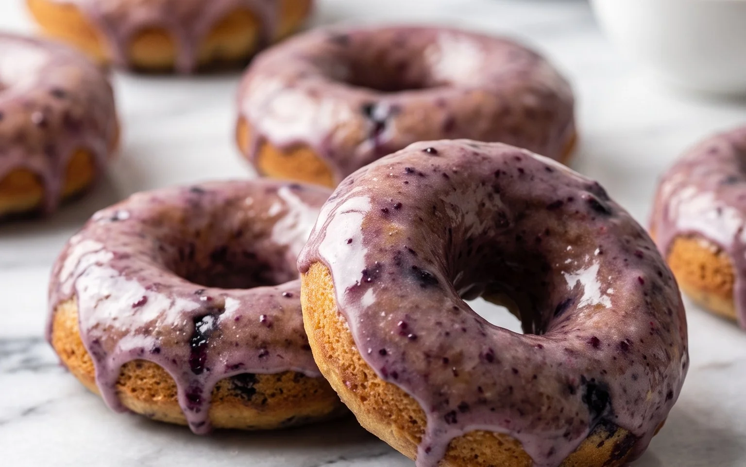 Blueberry Cake Donuts