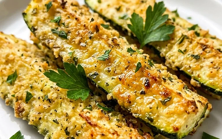 Parmesan Crusted Zucchini Sticks