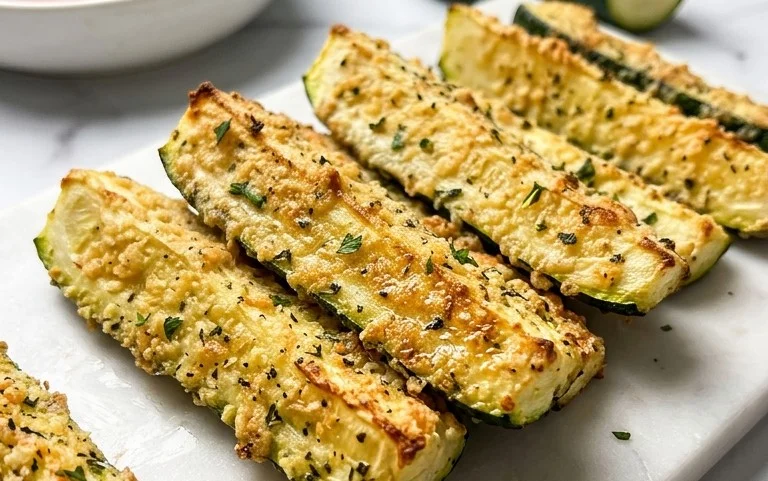 Parmesan Crusted Zucchini Sticks