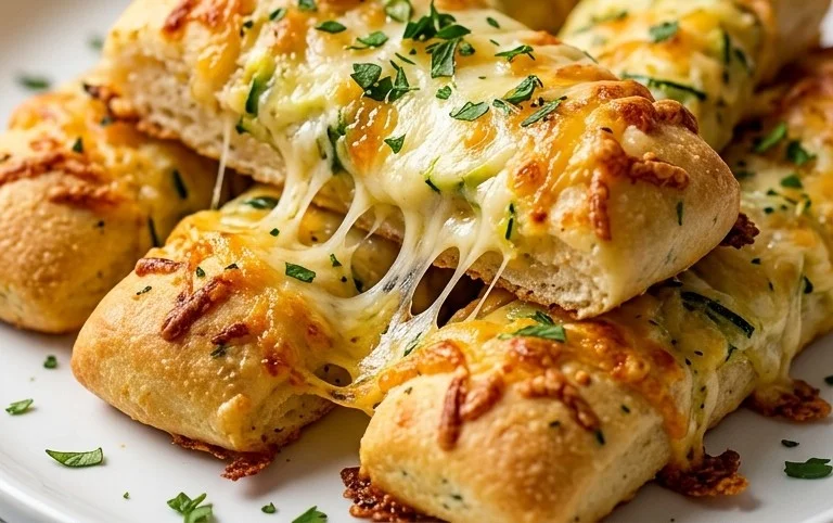 Cheesy Zucchini Breadsticks